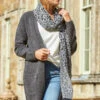 Charcoal Longline Zip Pocket Cardigan -MIDI Clothing Shop 2020 08 31 aynhoe park sosandar49360