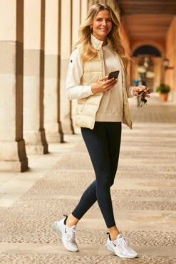 Stone Hooded Padded Gilet With Zip Pockets 17 Stone Hooded Padded Gilet With Zip Pockets -MIDI Clothing Shop 40 s21aw114be 062 1