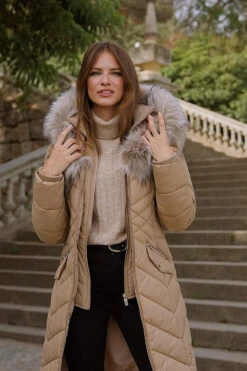 Camel Faux Fur Shawl Collar Padded Coat 13 Camel Faux Fur Shawl Collar Padded Coat -MIDI Clothing Shop 4e2e089fa081a49e8439767f41a8fa4169eb4737