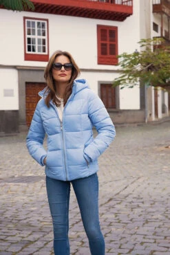 Powder Blue Premium Padded Jacket With Silver Zip Pockets -MIDI Clothing Shop 99b93ce55023eb11f1bc129ea3f9008c95e23f6e