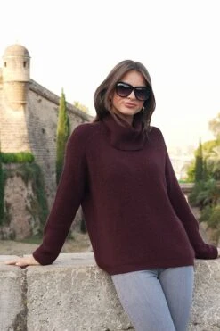 Wine Roll Neck Super Soft Knitted Jumper 13 Wine Roll Neck Super Soft Knitted Jumper -MIDI Clothing Shop b74d78611a82ab72c14d27c5bd98011b5fb37802