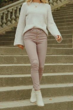 Mocha Brown Button Front Skinny Jeans 15 Mocha Brown Button Front Skinny Jeans -MIDI Clothing Shop cc1d285e8e0ebc1d1955ef2ee3c230bf97588399