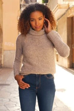 Camel Roll Neck Boucle Slouch Jumper 15 Camel Roll Neck Boucle Slouch Jumper -MIDI Clothing Shop d2913b620ab823392f243bb2d49ead123fc62b7f