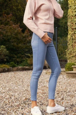 Steel Blue Perfect Skinny Jeans -MIDI Clothing Shop f697d0ecb60f2d2d1a47815e2b014a4e59819b58