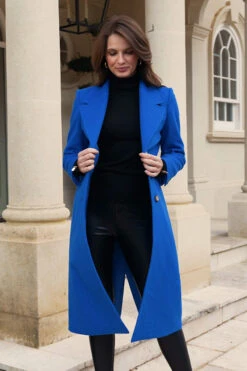 Blue Longline Coat 11 Blue Longline Coat -MIDI Clothing Shop fcdaf252ecf8a329064e02db77061458eeca140b
