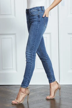 Grace Mid Blue Skinny Jeans -MIDI Clothing Shop s13 a19bd004io0005 019
