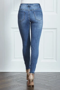 Grace Mid Blue Skinny Jeans -MIDI Clothing Shop s13 a19bd004io0005 026
