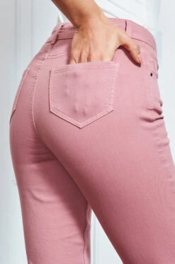 Dusky Pink Perfect Skinny Jeans -MIDI Clothing Shop s15 s20bd002pk s21tj232 058