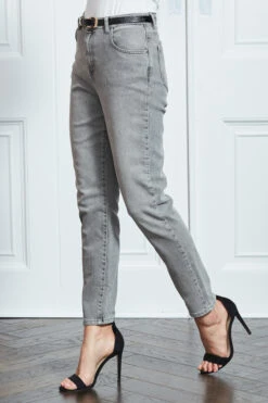 Mid Grey Slim Leg Mom Jeans 13 Mid Grey Slim Leg Mom Jeans -MIDI Clothing Shop s17 s20bd004gy0003 027