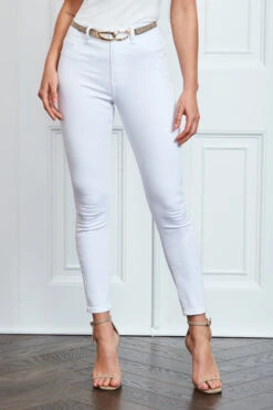 White Perfect Skinny Jeans 11 White Perfect Skinny Jeans -MIDI Clothing Shop s1 s20bd002we s21lw100pk 012
