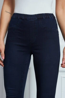 Dark Indigo Blue Perfect Jeggings -MIDI Clothing Shop s26 s21bd016i 036