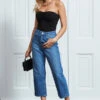 Mid Blue Denim Culotte Jeans -MIDI Clothing Shop s36 s21bd020 s21tw137 018 2