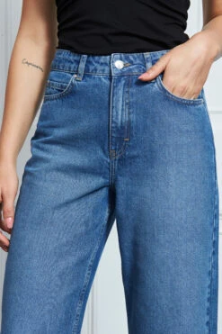 Mid Blue Denim Culotte Jeans 14 Mid Blue Denim Culotte Jeans -MIDI Clothing Shop s36 s21bd020 s21tw137 090 1