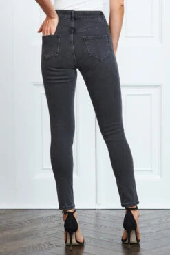 Charcoal Grey Perfect Skinny Jeans -MIDI Clothing Shop s3 s20bd002gy0001 033