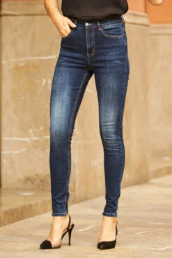 Grace Dark Indigo Skinny Jeans -MIDI Clothing Shop web 09 a20ow051bk 116