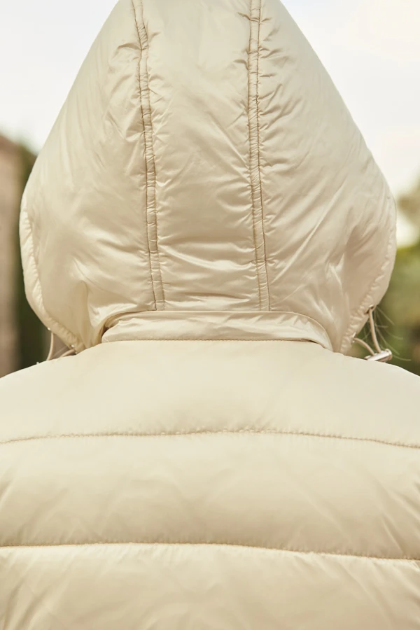 Stone Hooded Padded Gilet With Zip Pockets 8 Stone Hooded Padded Gilet With Zip Pockets - Image 6