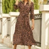 Leopard Print Midi Shirt Dress With Belt -MIDI Clothing Shop web 28 a21dw038 000190 1