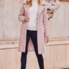 Soft Pink Super Cosy Borg Coat