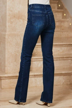 Dark Indigo Mid Rise Bootcut Jeans 12 Dark Indigo Mid Rise Bootcut Jeans -MIDI Clothing Shop web 08 a22tj055eu0001 s22ol001st0001 s23bd010io003w 234