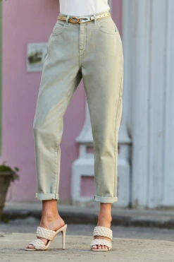 Sage Green Slim Leg Mom Jeans 12 Sage Green Slim Leg Mom Jeans -MIDI Clothing Shop web 129 s20bd004gn0005 146