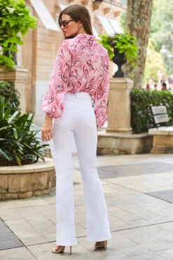 White Kick Flare Jeans -MIDI Clothing Shop web 14 s21tw070picv01 050 2