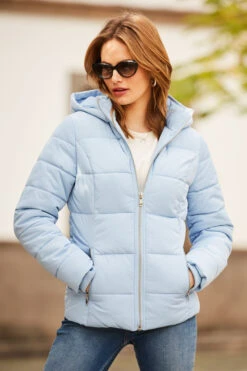 Powder Blue Premium Padded Jacket With Silver Zip Pockets -MIDI Clothing Shop web 17 a21ow091be 177