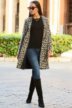 Leopard Print Wool Mix Coat 14 Leopard Print Wool Mix Coat -MIDI Clothing Shop web 17 a22ow010ld0001 013 1