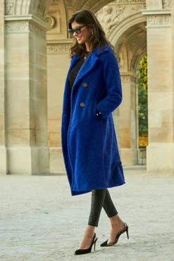 Cobalt Blue Super Cosy Longline Borg Coat -MIDI Clothing Shop web 1 a21ow001bn a20bd020bk 043 cobalt rt