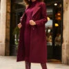 Burgundy Premium Longline Wool Mix Coat -MIDI Clothing Shop web 2307 01 a22dk650rd0011 a23ow053rd0011 01 115 1