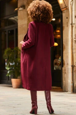 Burgundy Premium Longline Wool Mix Coat 11 Burgundy Premium Longline Wool Mix Coat -MIDI Clothing Shop web 2307 01 a22dk650rd0011 a23ow053rd0011 01 261 1