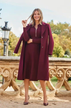 Burgundy Premium Longline Wool Mix Coat 14 Burgundy Premium Longline Wool Mix Coat -MIDI Clothing Shop web 2309 04 a23dk290rd0011 04 198 1