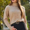 Camel Rib Knit Super Cosy Jumper -MIDI Clothing Shop web 2309 143 a23ow008bn0003 s23tk603nl0008 143 060