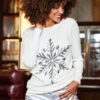 Cream Snowflake Silver Sequin Jumper -MIDI Clothing Shop web 2310 47 a22tk505nl0001 a23bd012mc0005 47 059