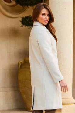 Ecru Double Breasted Coat -MIDI Clothing Shop web 31 s23tk624nl0001 s23ow016eu0001 a22bl020bn0003 165 1