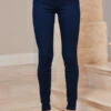 Dark Indigo Zip Detail Jeggings -MIDI Clothing Shop web 44 s23tj021pk0020 s23bd011io003w 227