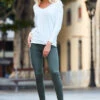 Khaki Green Perfect Jeggings 1 Khaki Green Perfect Jeggings -MIDI Clothing Shop web 50 a21tj043 s21bd016gn a20tk065nl 036rt