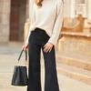 Black Wide Leg Cropped Jeans -MIDI Clothing Shop web 50 a22bd022bk0001 a22tk560nl0003 008 rt