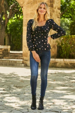 Grace Dark Indigo Skinny Jeans -MIDI Clothing Shop web 71 s21tw015 059 1