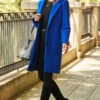 Cobalt Blue Single Breasted Coat -MIDI Clothing Shop web 91 a22ow007be0001 s21ac024blan01 038