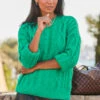 Jade Green Supersoft Cable Knit Jumper 1 Jade Green Supersoft Cable Knit Jumper -MIDI Clothing Shop web rt 38 a22tv001bk0001 222
